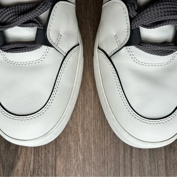 Ermenegildo Zegna Tiziano Leather Low Top White Sneakers | 11 - Picture 3 of 16